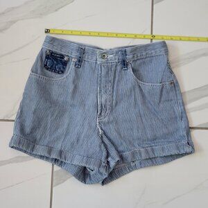 VIntage 90s Z Cavarrici Striped High waisted shorts size 27